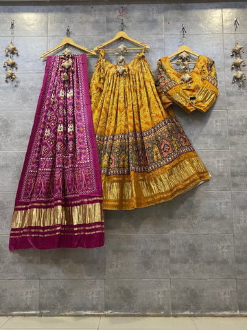 Beautiful Wedding Designer Pure Gajji Silk Lehenga Choli