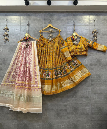 Beautiful Wedding Designer Pure Gajji Silk Lehenga Choli
