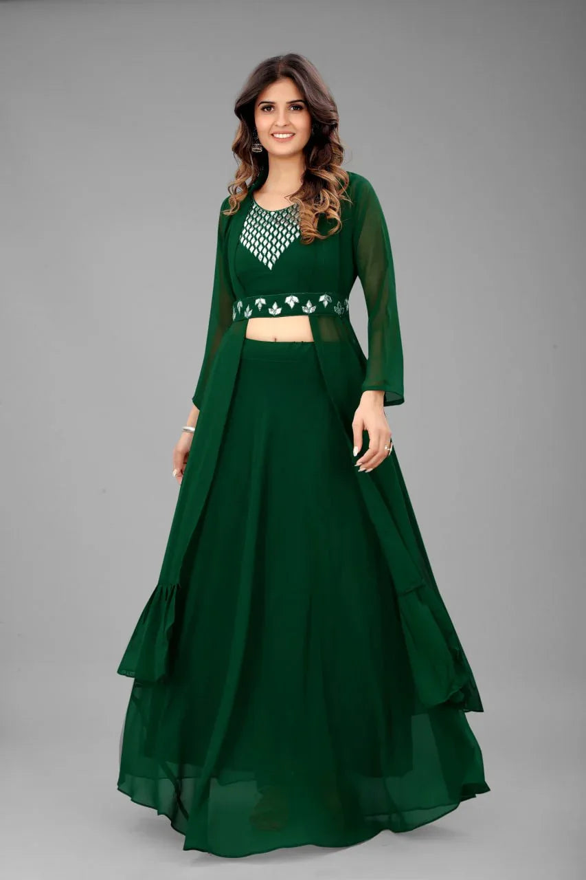 Beautiful Designer Party Wear Punjabi Style Georgette Salwar Suit