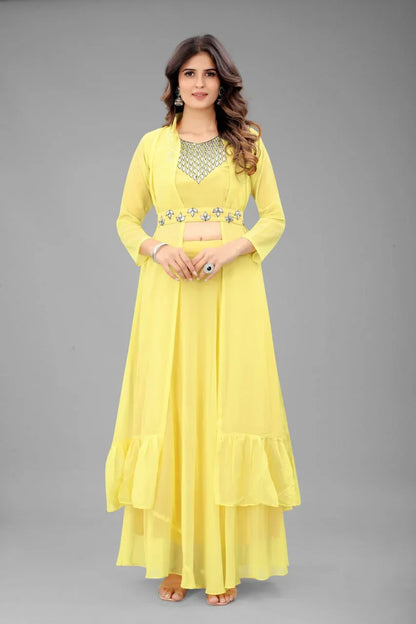 Beautiful Designer Party Wear Punjabi Style Georgette Salwar Suit