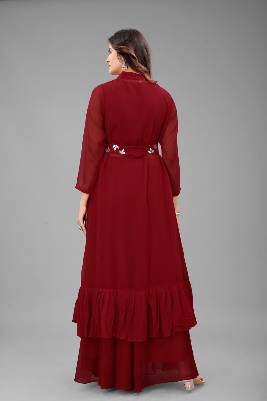 Beautiful Designer Party Wear Punjabi Style Georgette Salwar Suit