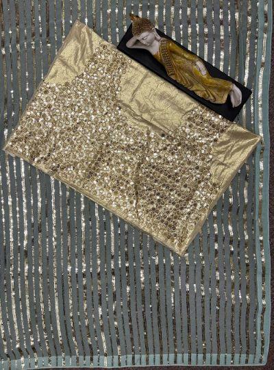 Beautiful Designer Party Wear Georgette  Sequence Saree