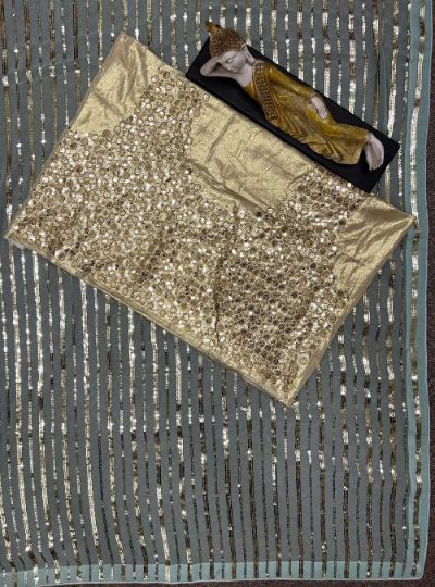 Beautiful Designer Party Wear Georgette  Sequence Saree