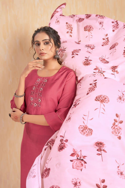 Beautiful Designer Party Wear Punjabi Style Hetaali Reyon Salwar Suit