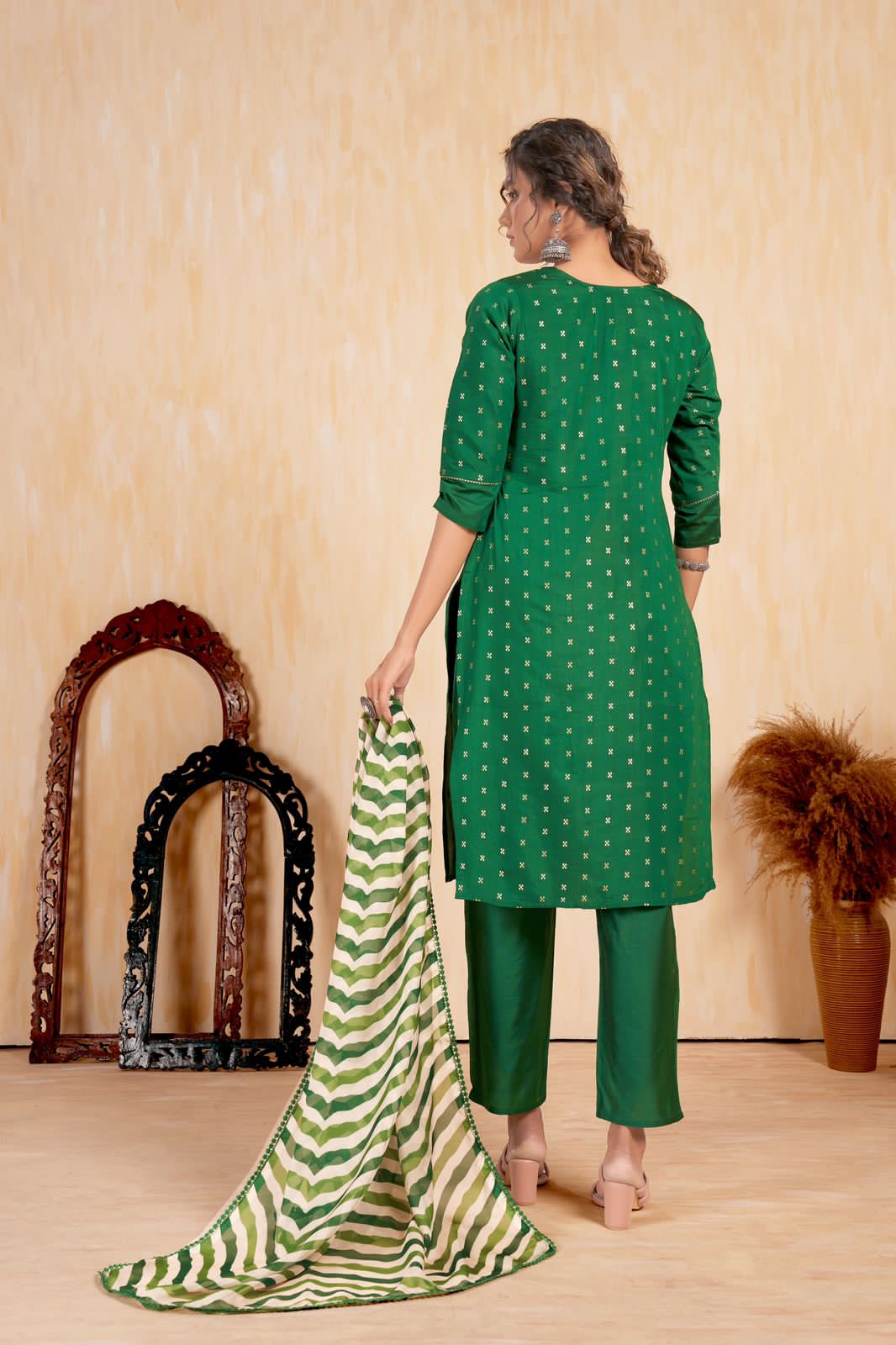 Beautiful Designer Party Wear Punjabi Style Hetaali Reyon Salwar Suit