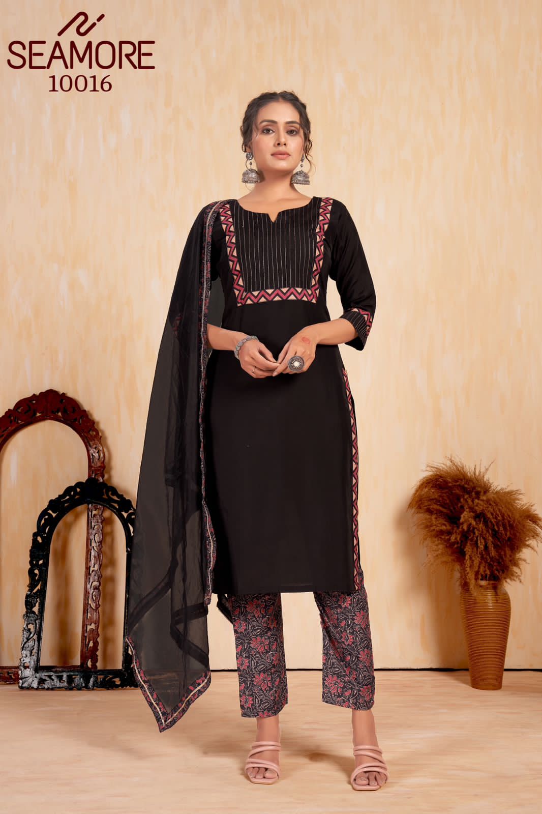 Beautiful Designer Party Wear Punjabi Style Hetaali Reyon Salwar Suit
