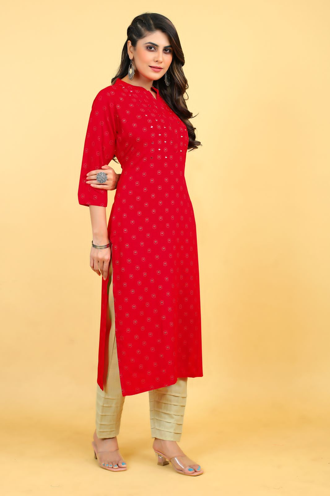 Beautiful Designer Party Wear Punjabi Style Reyon Kurti