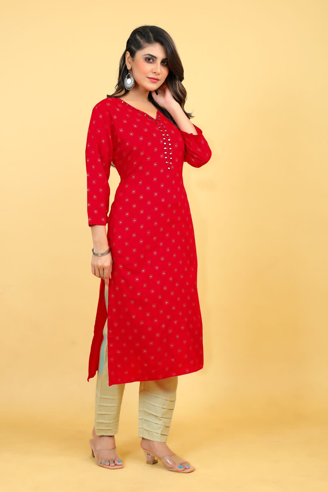 Beautiful Designer Party Wear Punjabi Style Reyon Kurti