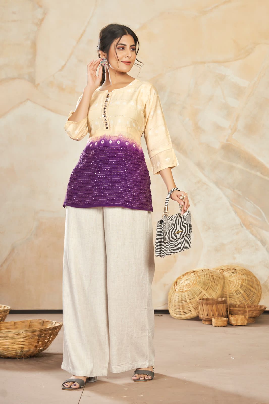 Beautiful Designer Party Wear Punjabi Style Reyon Kurti