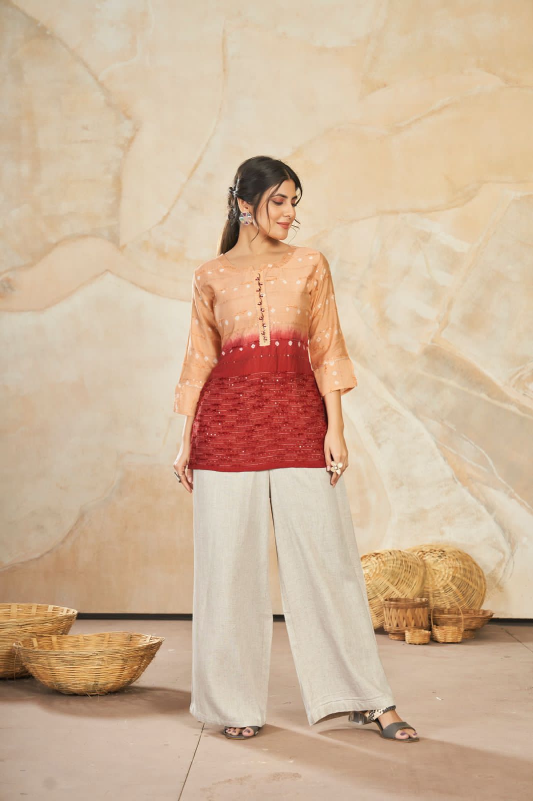 Beautiful Designer Party Wear Punjabi Style Reyon Kurti