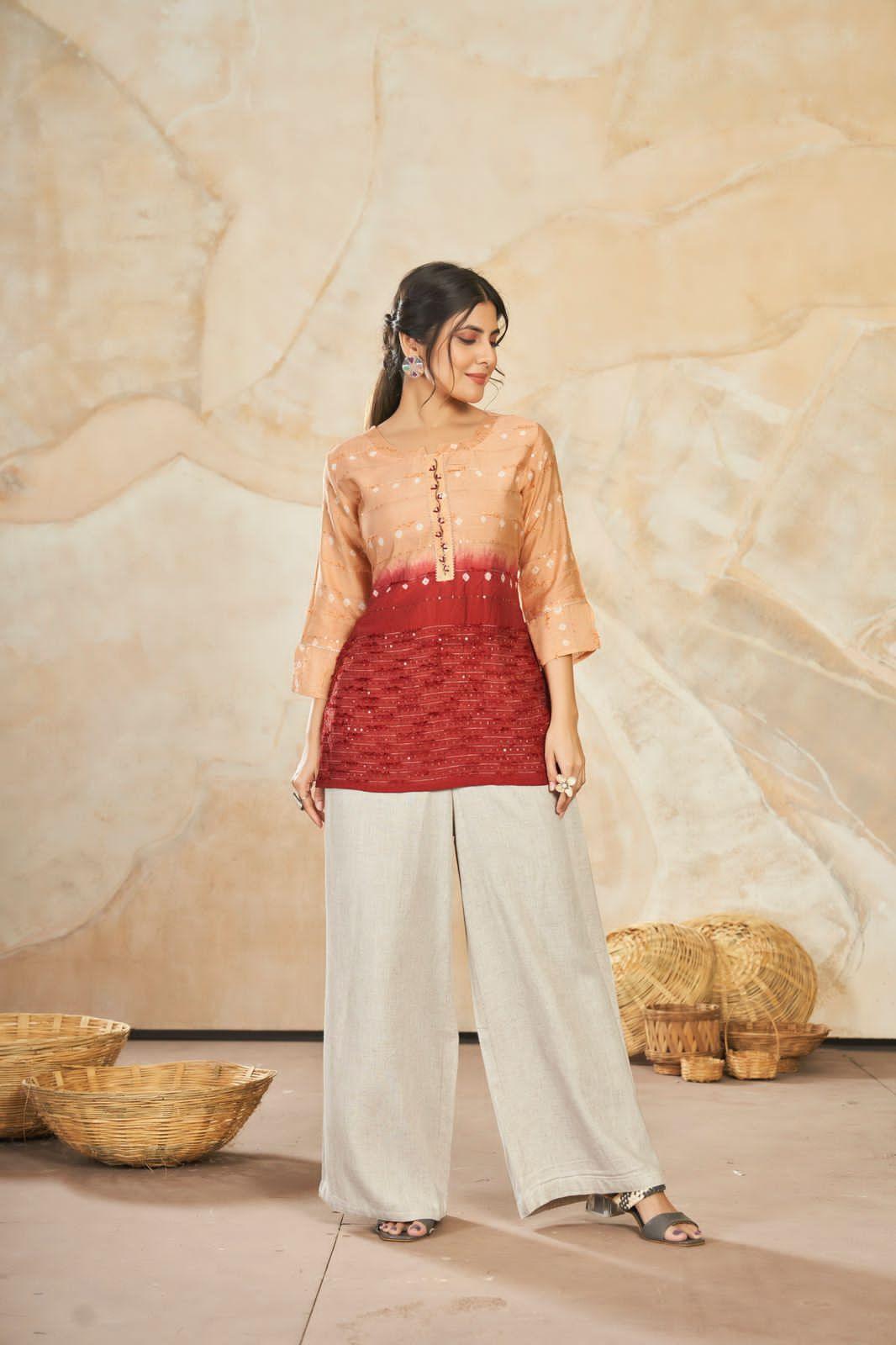Beautiful Designer Party Wear Punjabi Style Reyon Kurti