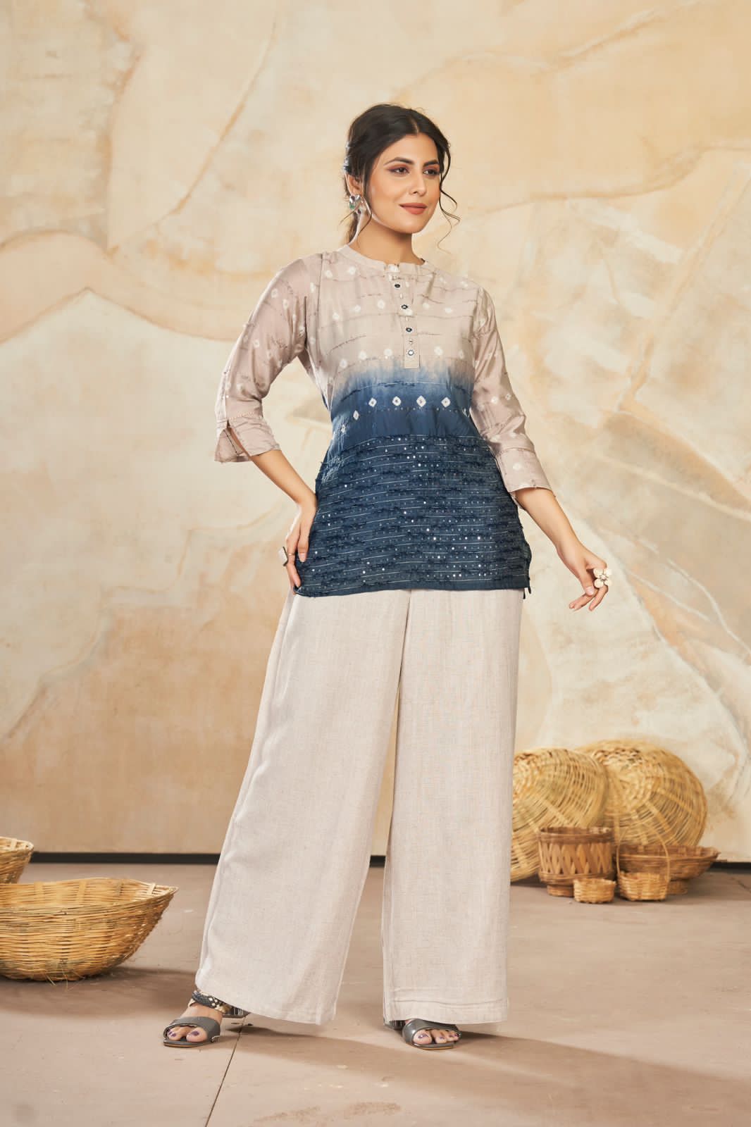 Beautiful Designer Party Wear Punjabi Style Reyon Kurti