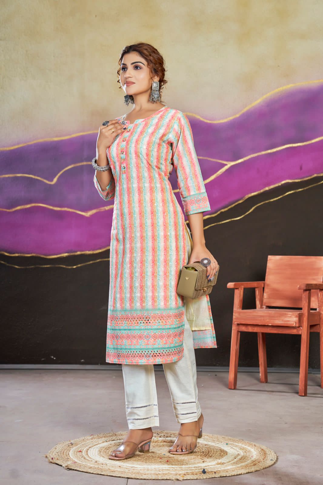 Beautiful Designer Party Wear Summer Special Poly Cotton Kurti