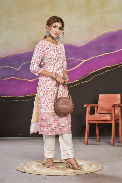 Beautiful Designer Party Wear Summer Special Poly Cotton Kurti