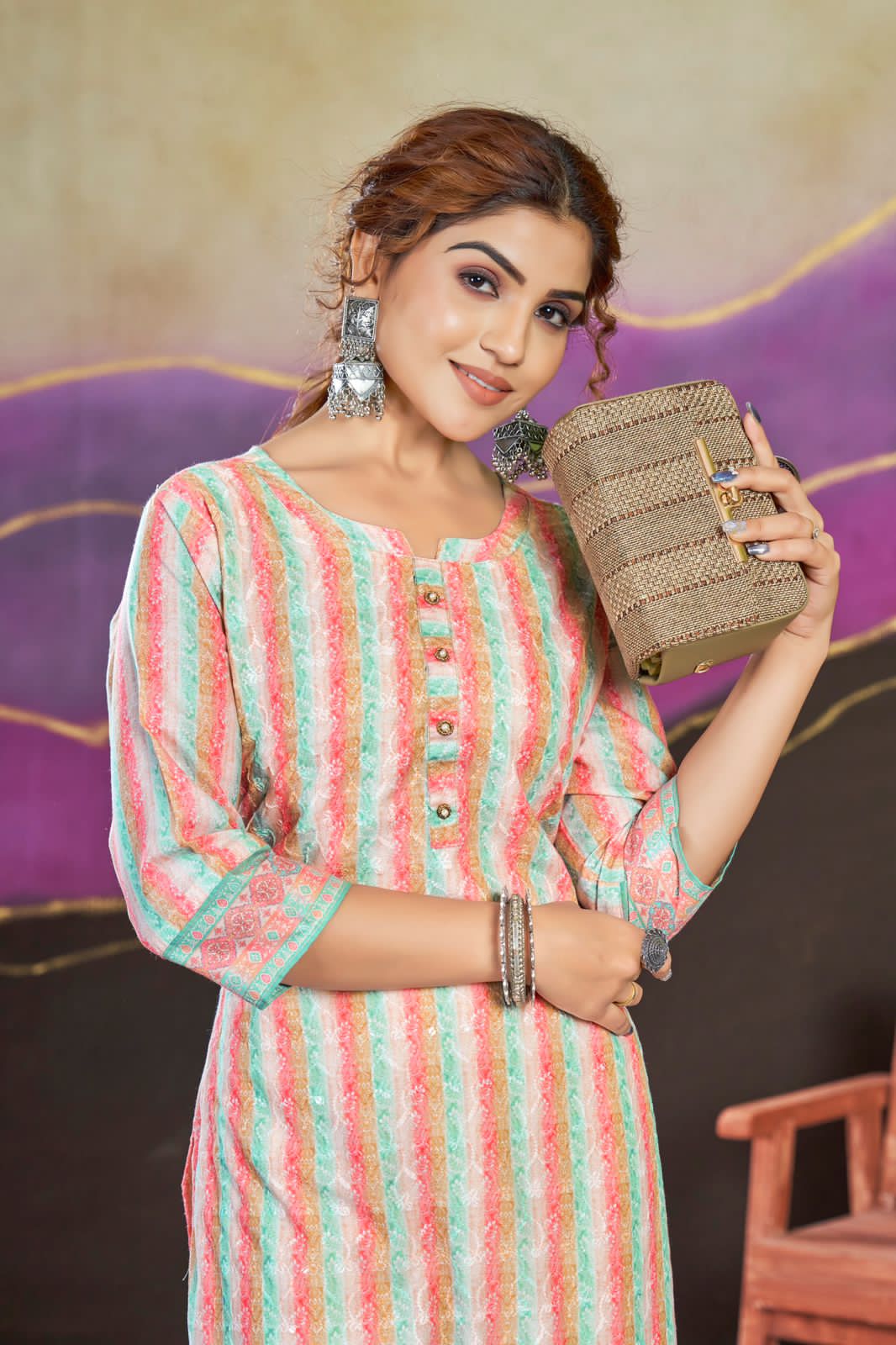 Beautiful Designer Party Wear Summer Special Poly Cotton Kurti