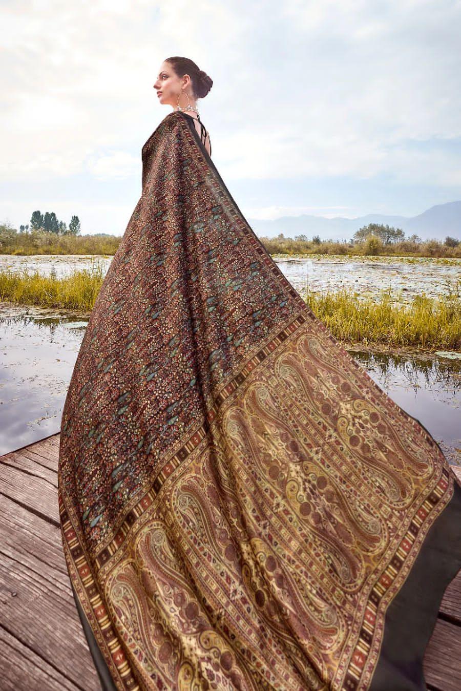 Beautiful Designer Summer Special Pure Pashmina Silk Saree