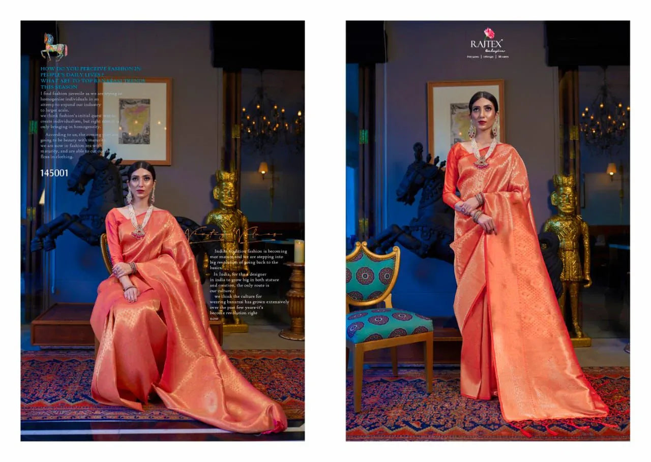 Beautiful Designer Pure Kandini Silk Handloom Weaving Saree