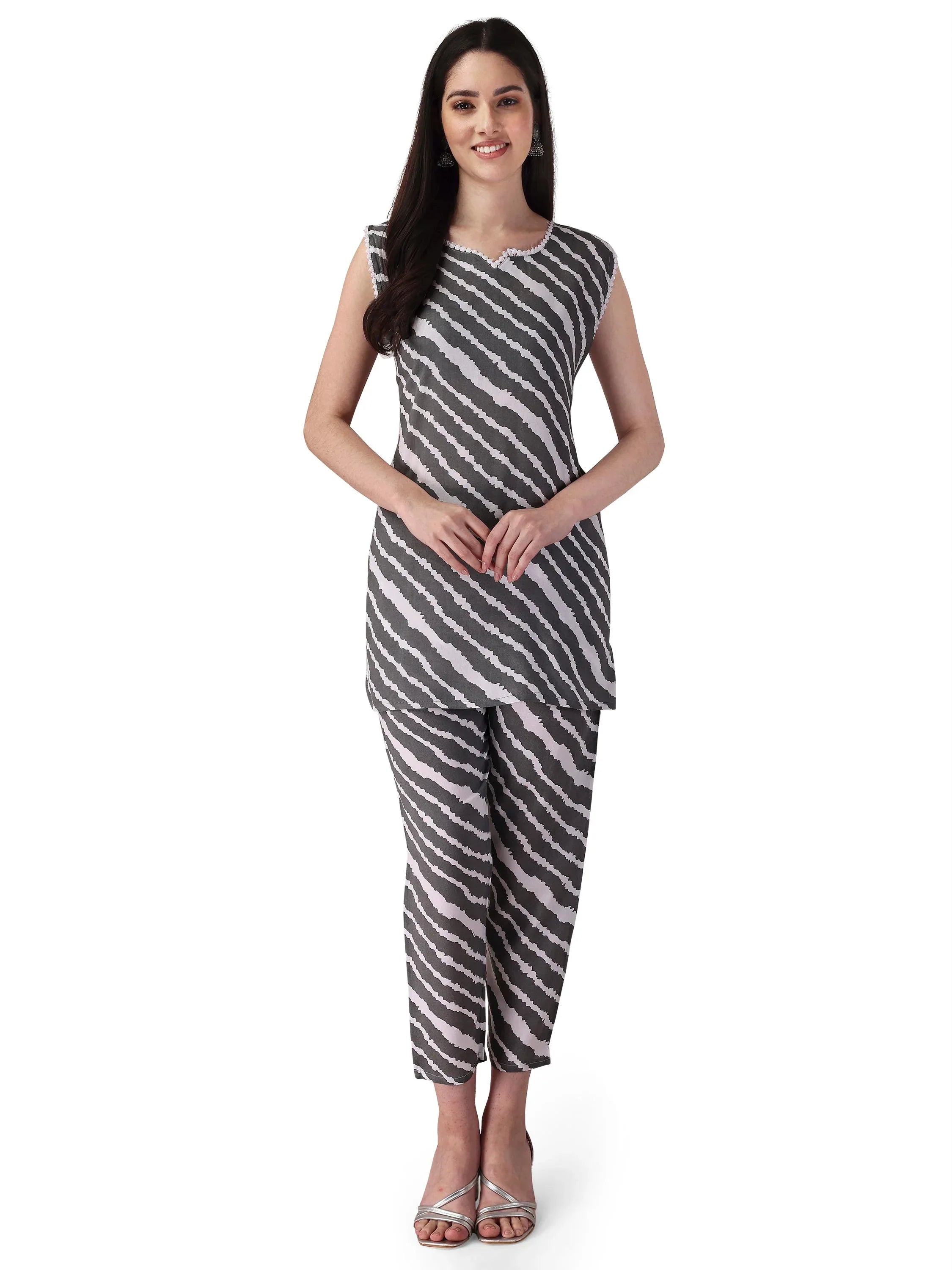Beautiful Designer Summer Special Muslin Cotton Co Ord Set