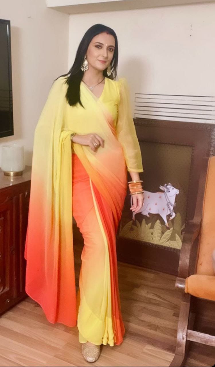 Beautiful Designer Soft Georgette Saree