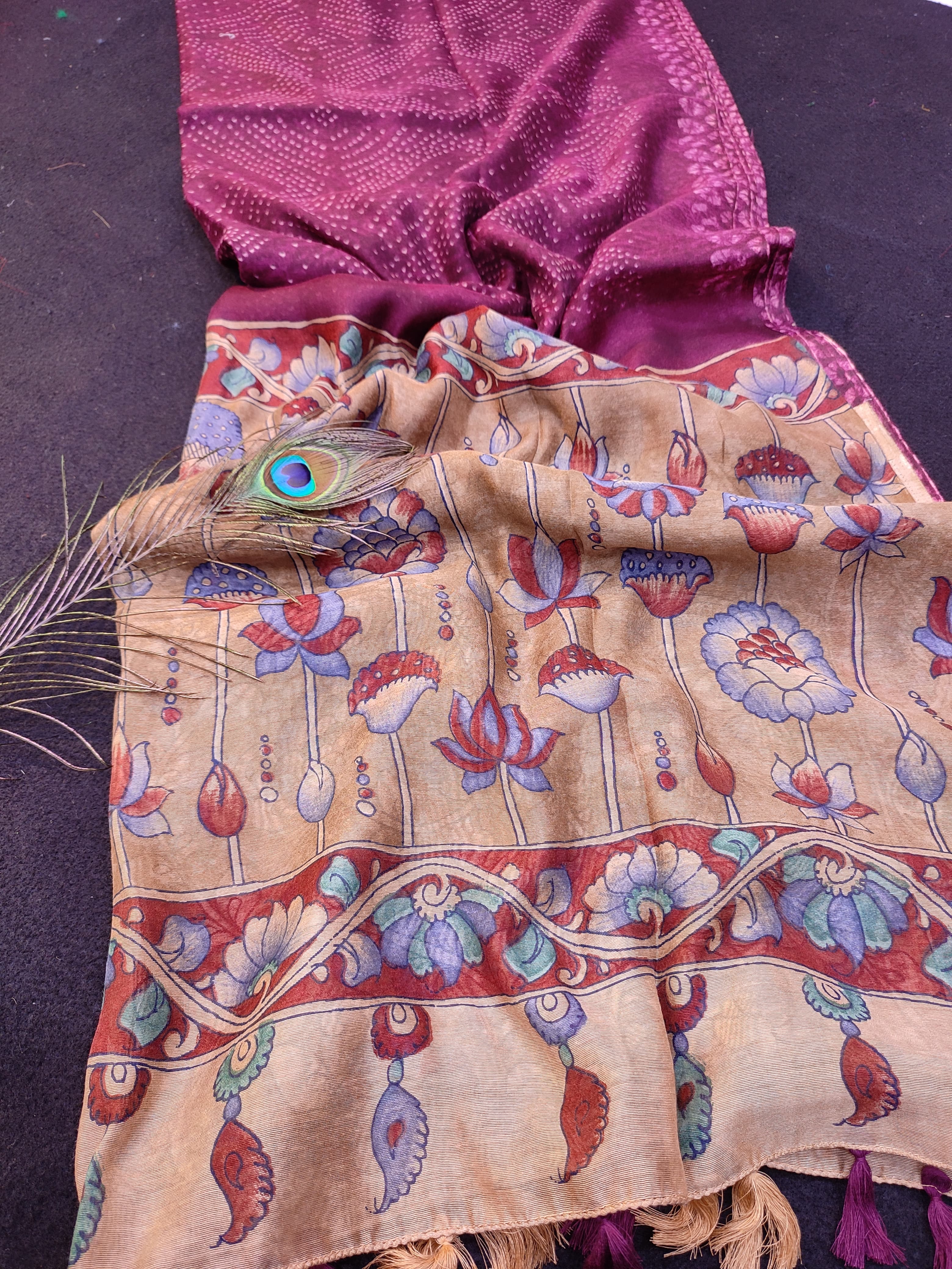 Beautiful Designer Soft Linen Saree Digital Print Saree