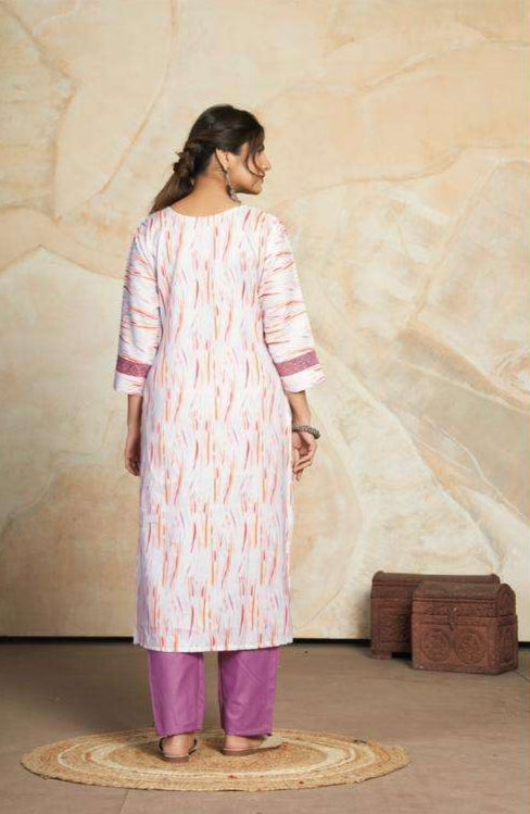 Beautiful Designer Party Wear Punjabi Style Aishwarya Cotton Blend Salwar Suit