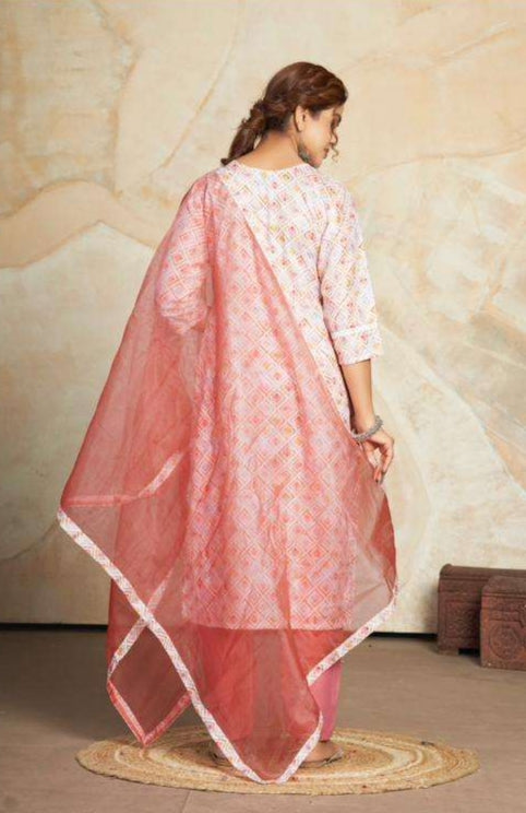 Beautiful Designer Party Wear Punjabi Style Aishwarya Cotton Blend Salwar Suit