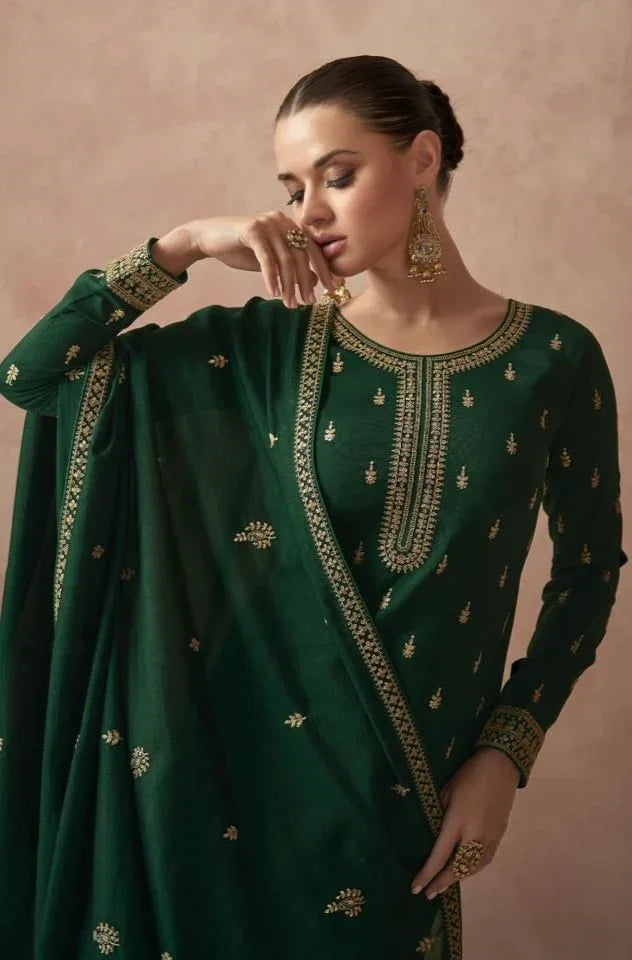 Designer Occasion Wear Latest Premium Silk Salwar Suit