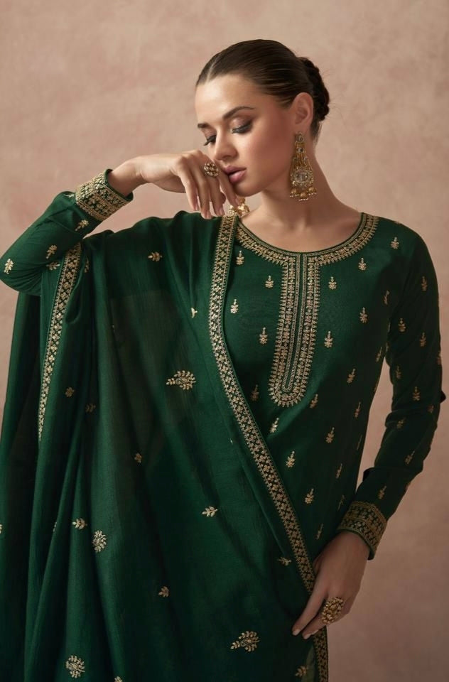 Designer Occasion Wear Latest Premium Silk Salwar Suit