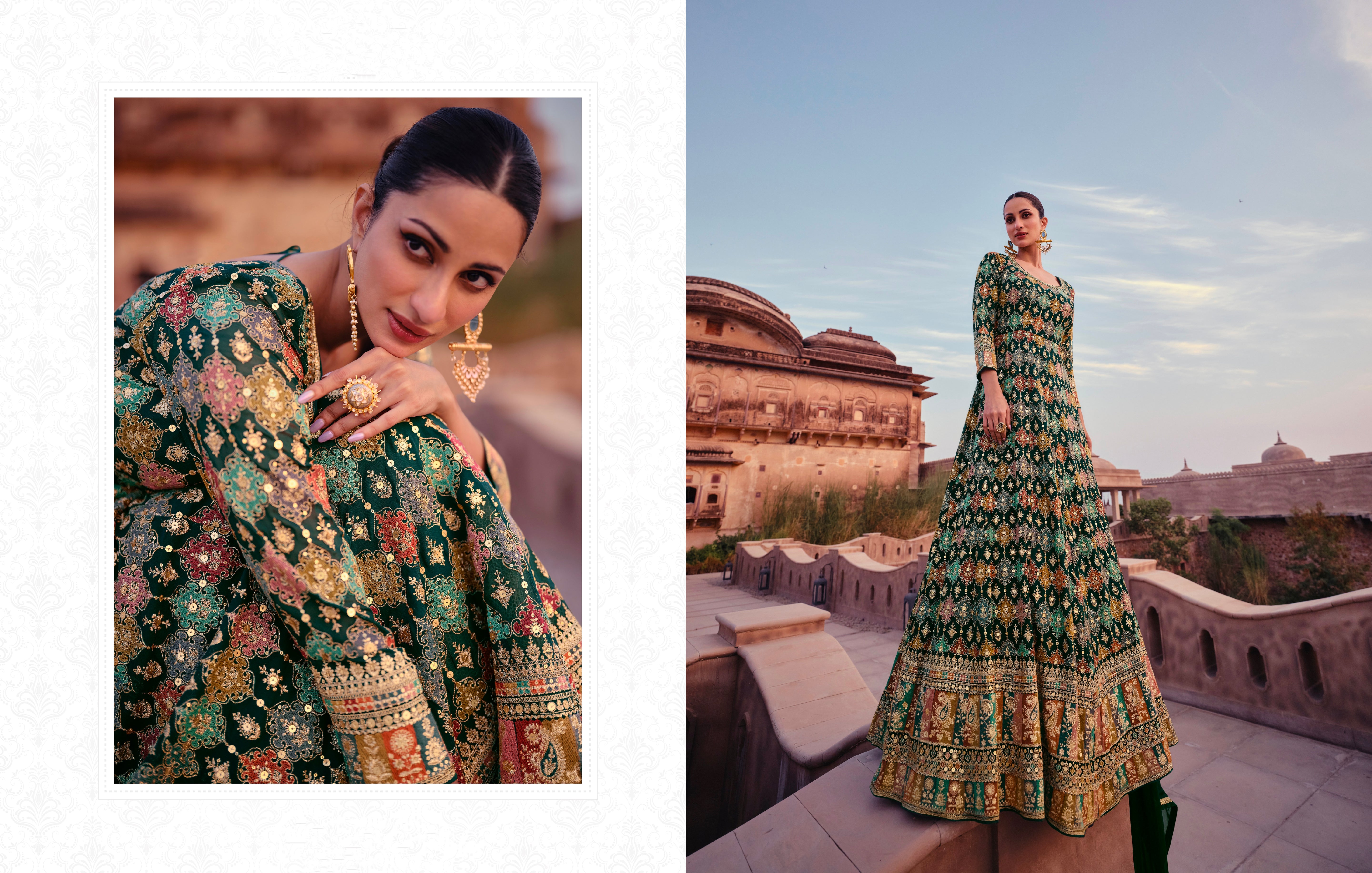 Beautiful Designer wedding Wear Real Georgette Gown