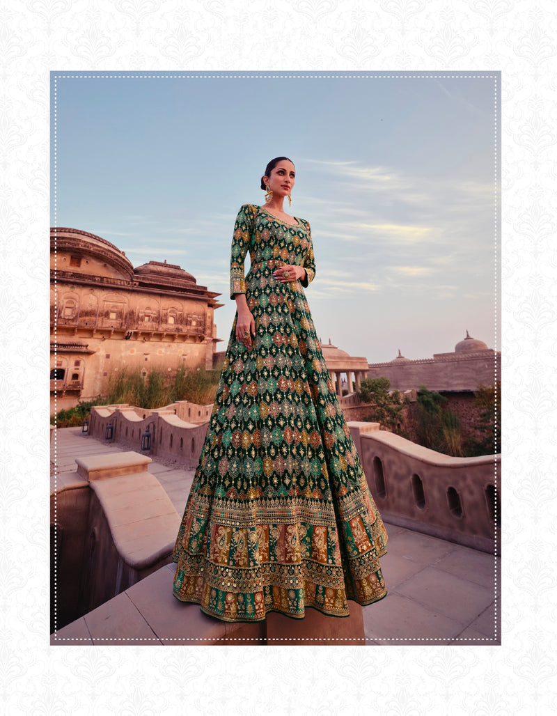 Beautiful Designer wedding Wear Real Georgette Gown