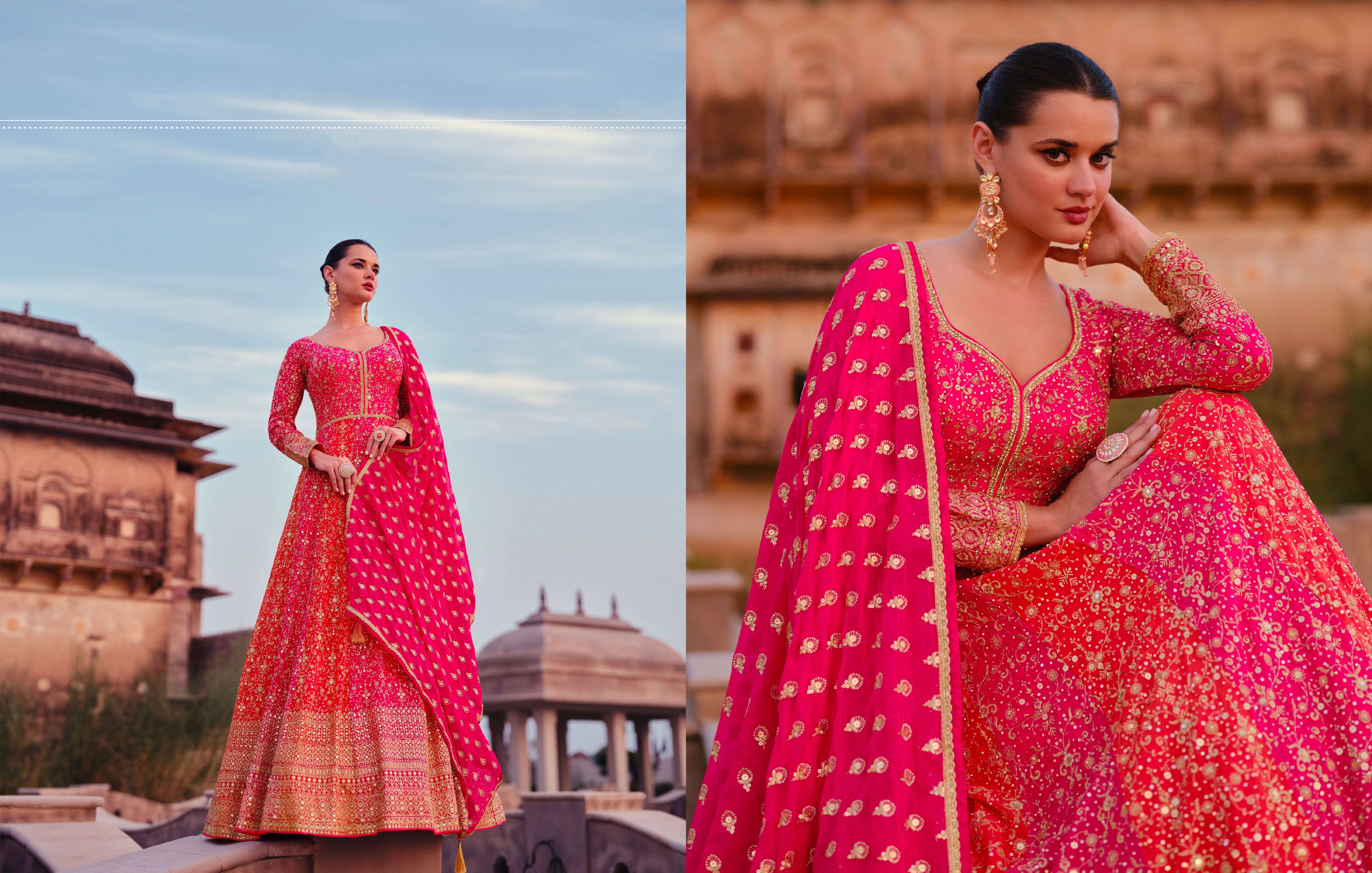 Beautiful Designer wedding Wear Real Georgette Gown