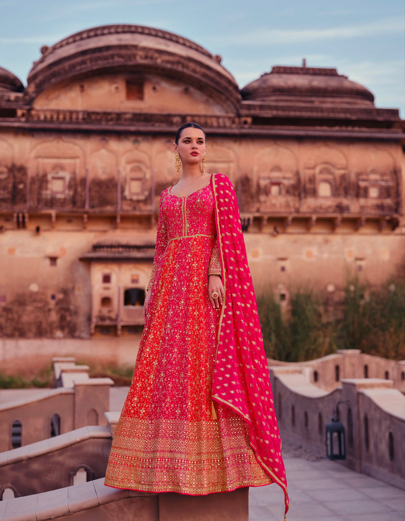 Beautiful Designer wedding Wear Real Georgette Gown