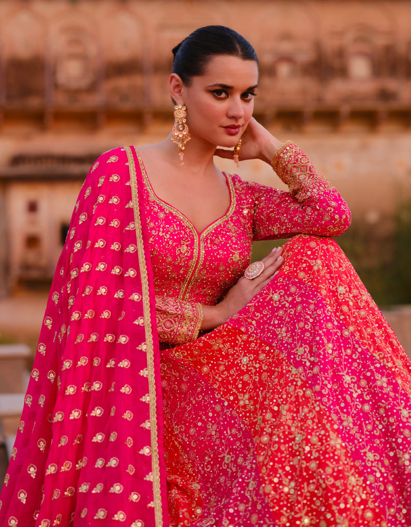 Beautiful Designer wedding Wear Real Georgette Gown