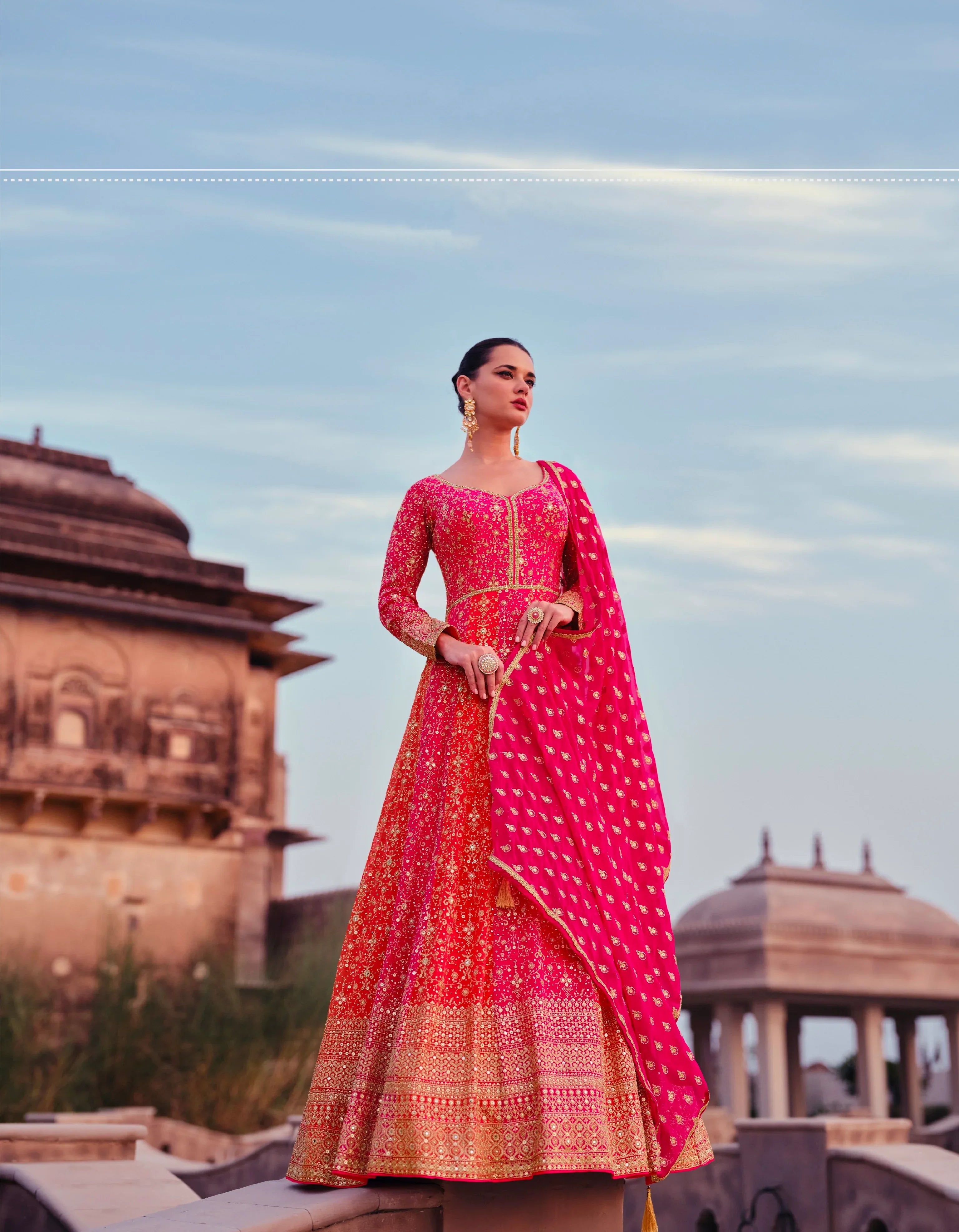Beautiful Designer wedding Wear Real Georgette Gown