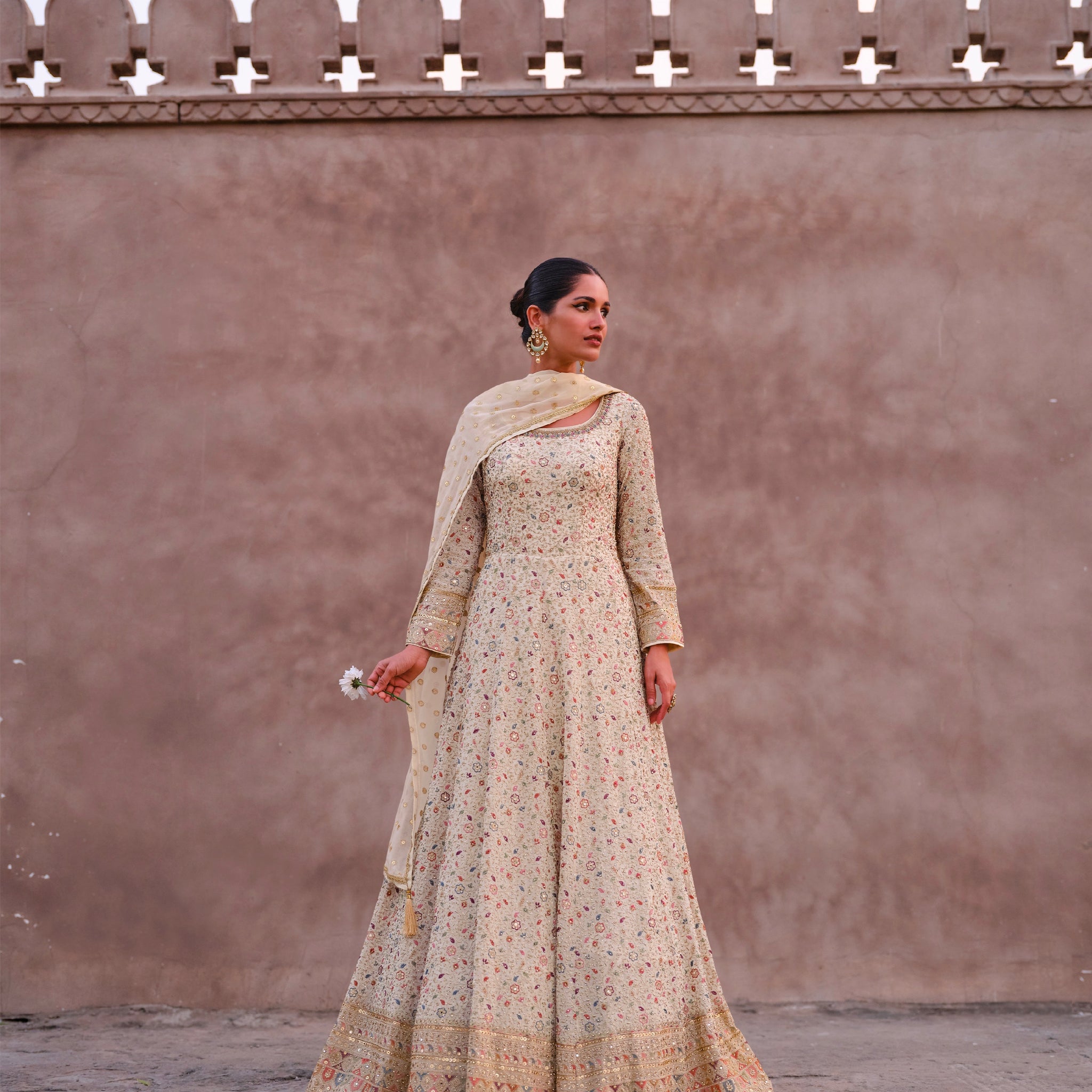 Beautiful Designer wedding Wear Real Georgette Gown