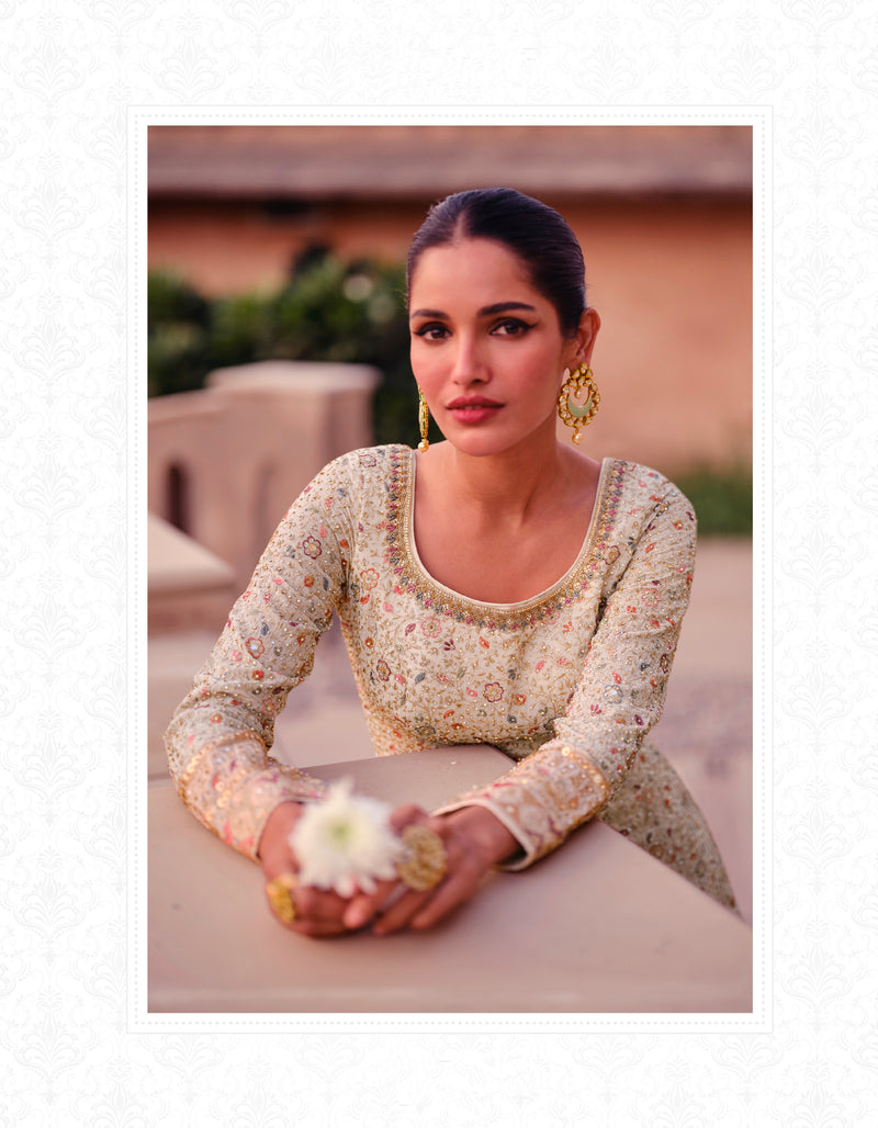 Beautiful Designer wedding Wear Real Georgette Gown