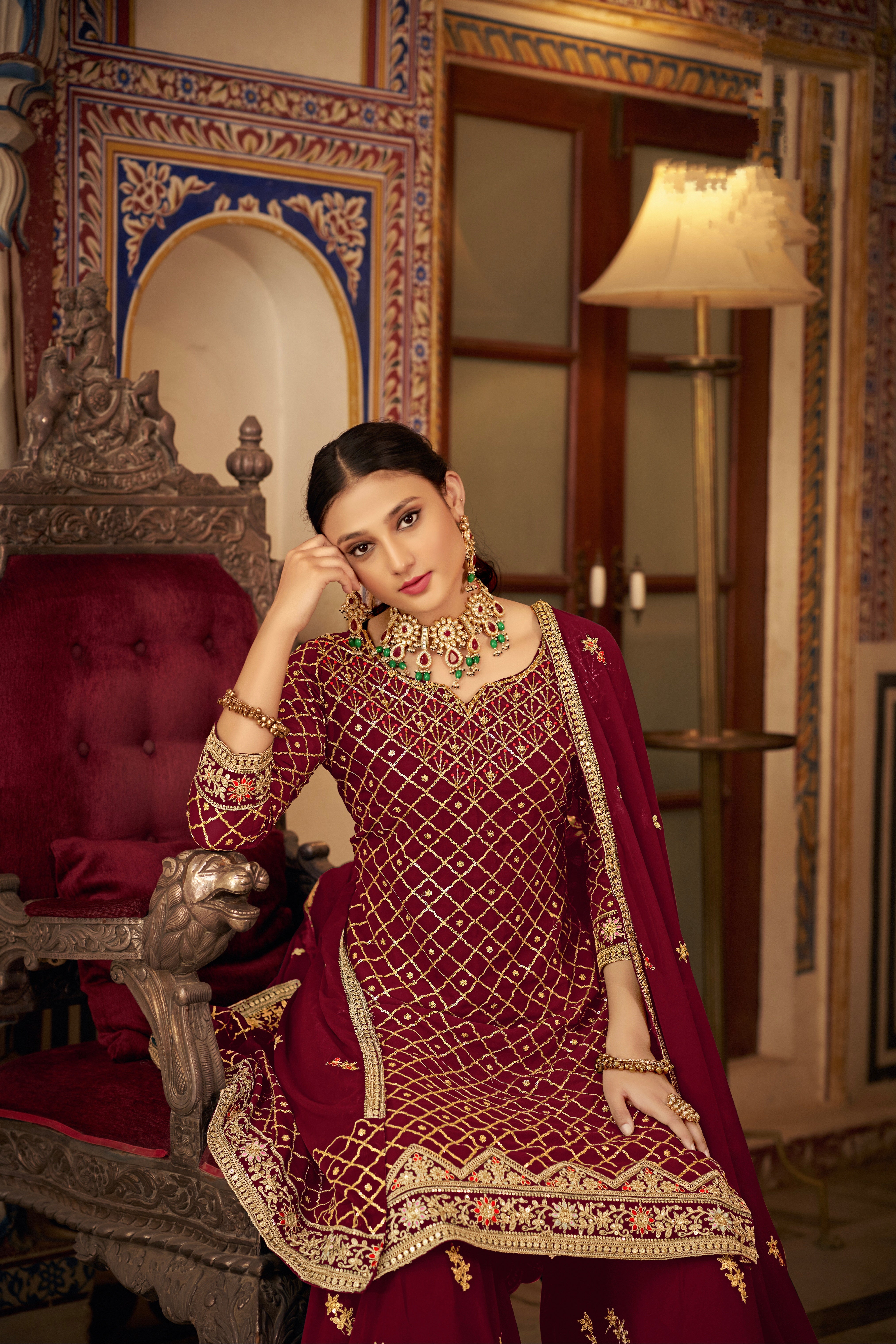 Designer Wedding Wear Latest Punjabi Style Salwar Suit