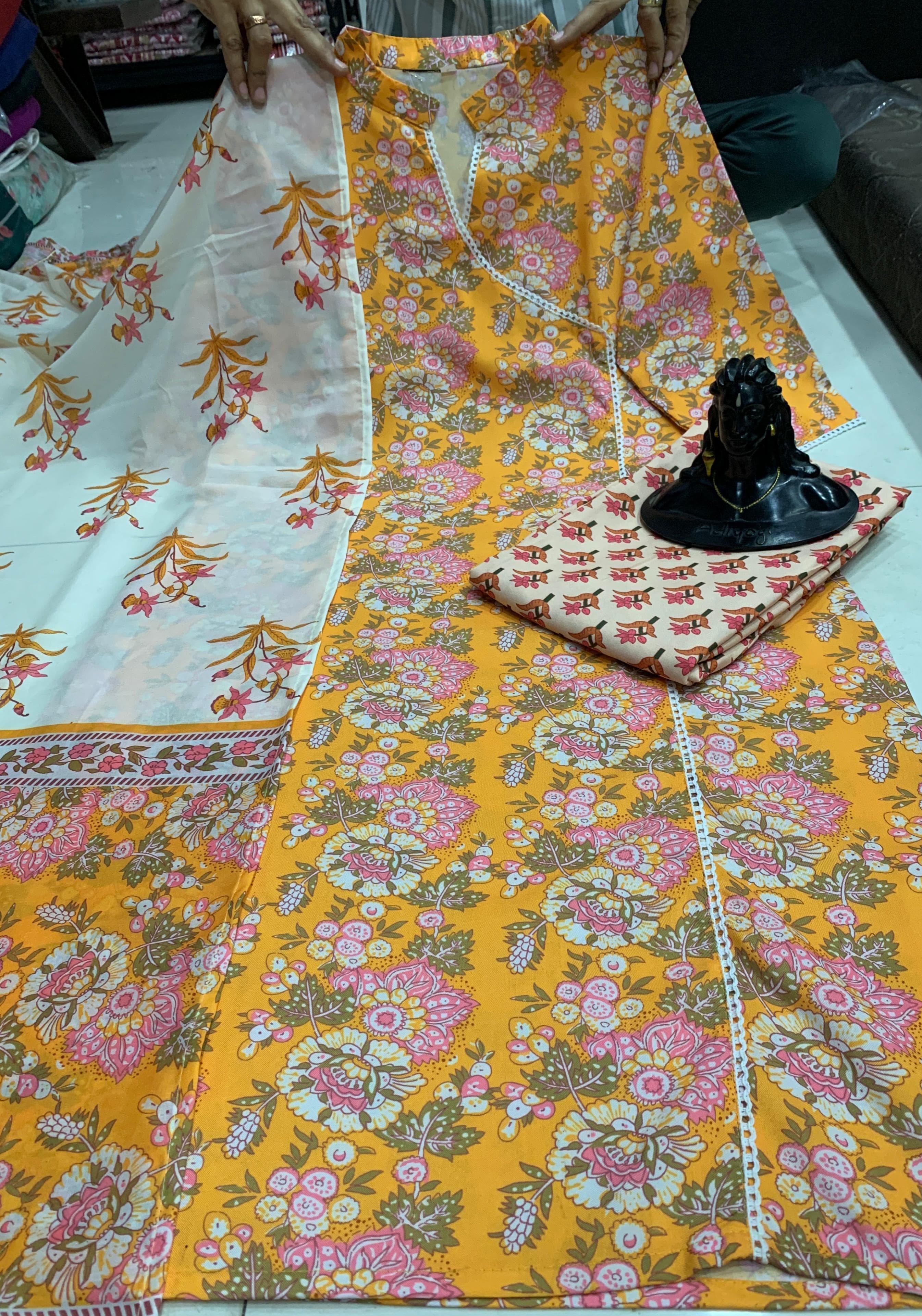 Beautiful Designer Summer Special Organic Reyon Cotton Angrakha Salwar Suit