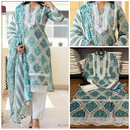 Beautiful Designer Summer Special Organic Reyon Cotton Angrakha Salwar Suit