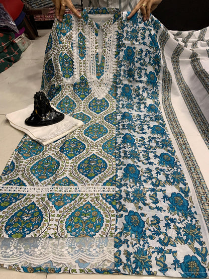 Beautiful Designer Summer Special Organic Reyon Cotton Angrakha Salwar Suit
