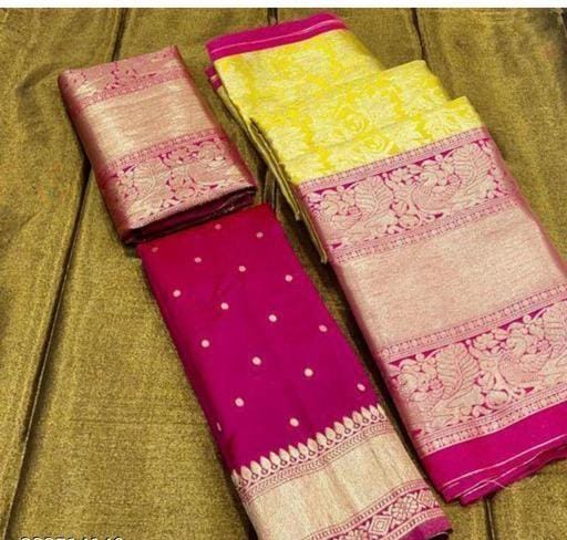 Beautiful Designer Fancy Kanjivaram Half Saree with Lehenga