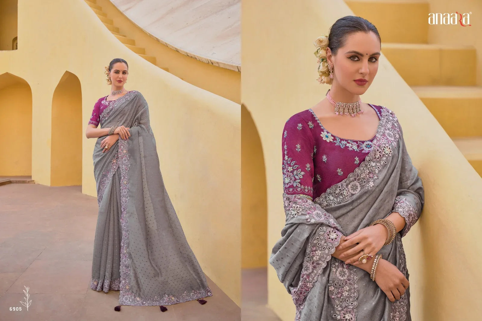 Beautiful Designer Wedding Anaara 6901 To 6910 Bridal Sarees