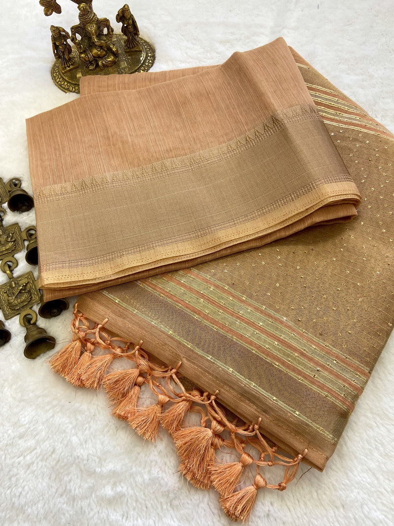 Beautiful Designer Soft Banarasi Tissue Silk Saree