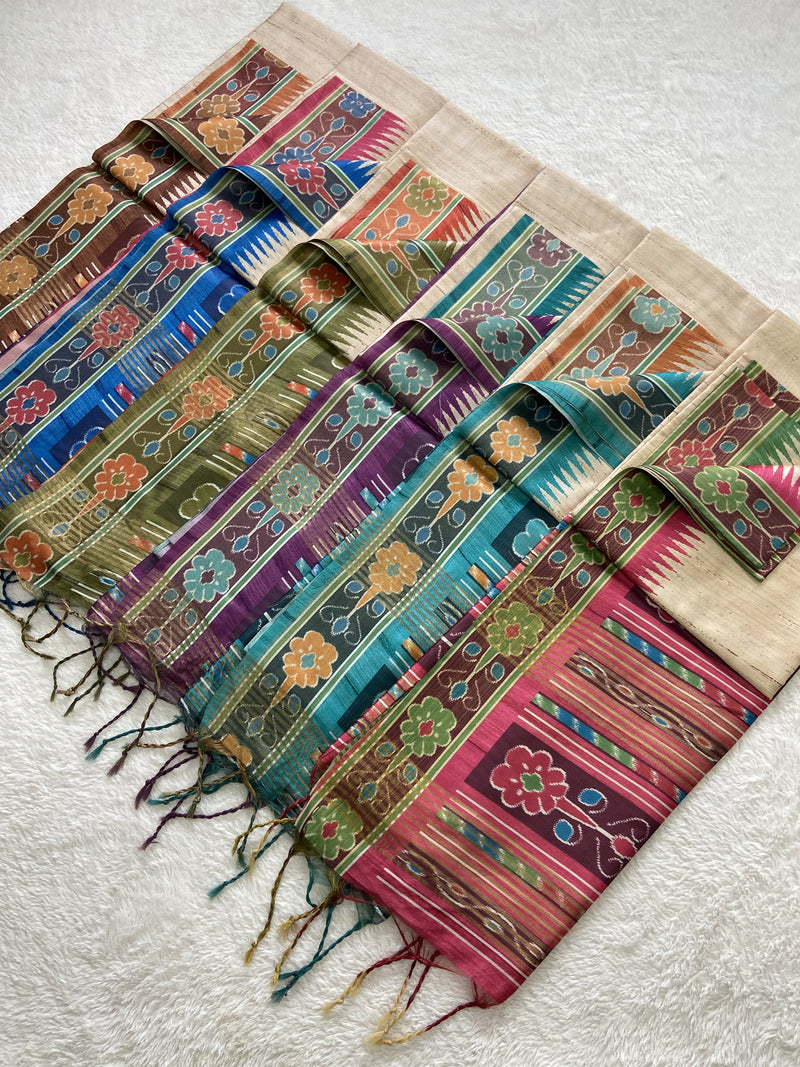 Beautiful Designer Aditi Soft Tussar Silk Saree