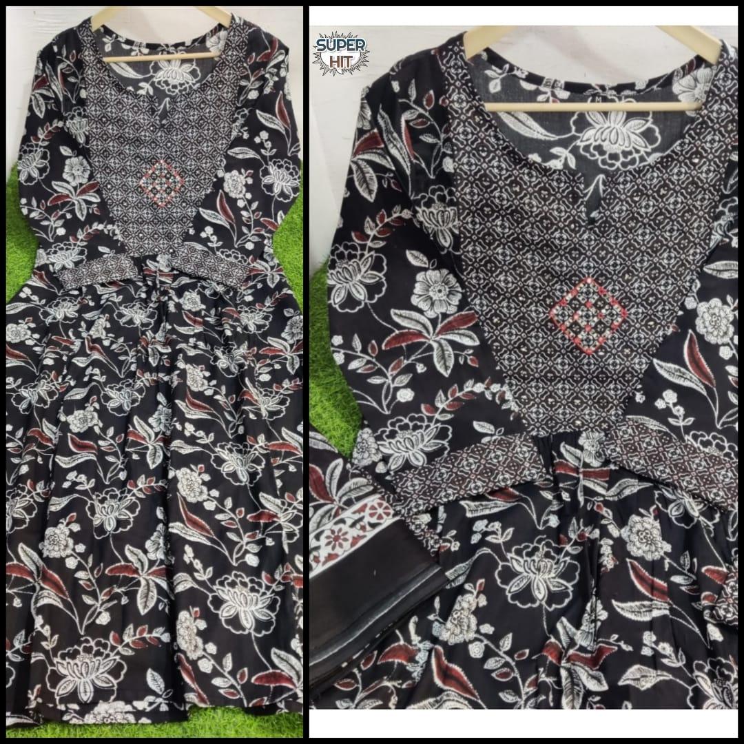Beautiful Designer Summer Special Organic Reyon Cotton Angrakha Salwar Suit