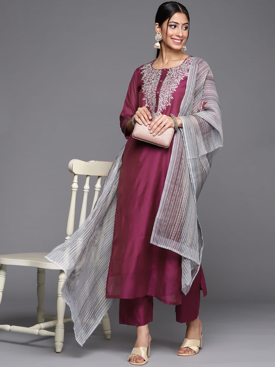 Beautiful Designer Summer Special Silk Blend Salwar Suit