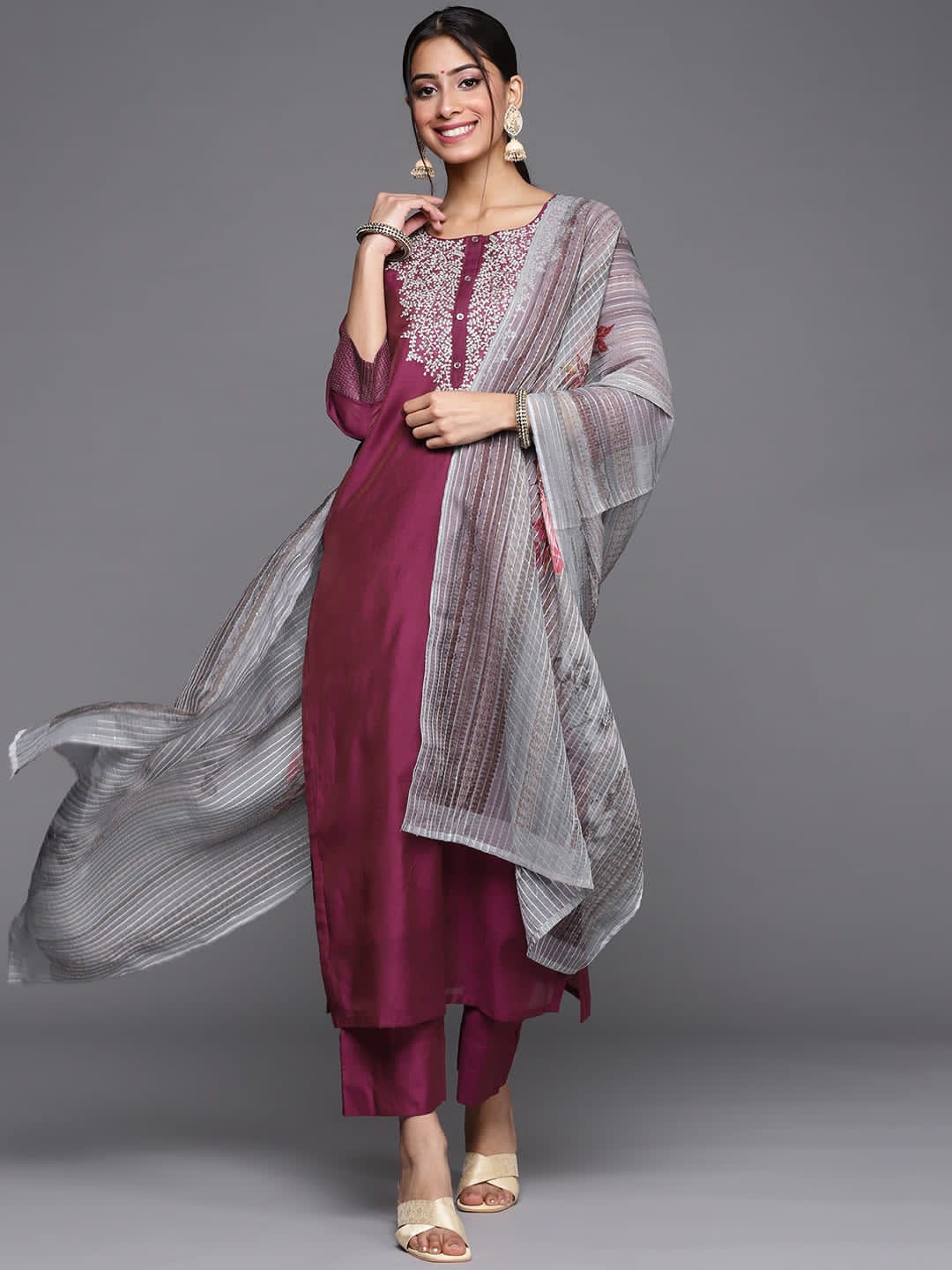 Beautiful Designer Summer Special Silk Blend Salwar Suit