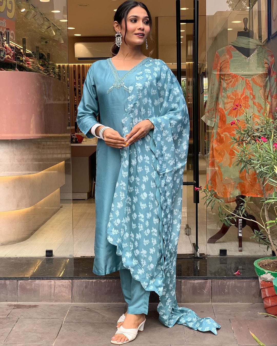 Beautiful Designer Summer Special Organic Viscose Cotton Salwar Suit