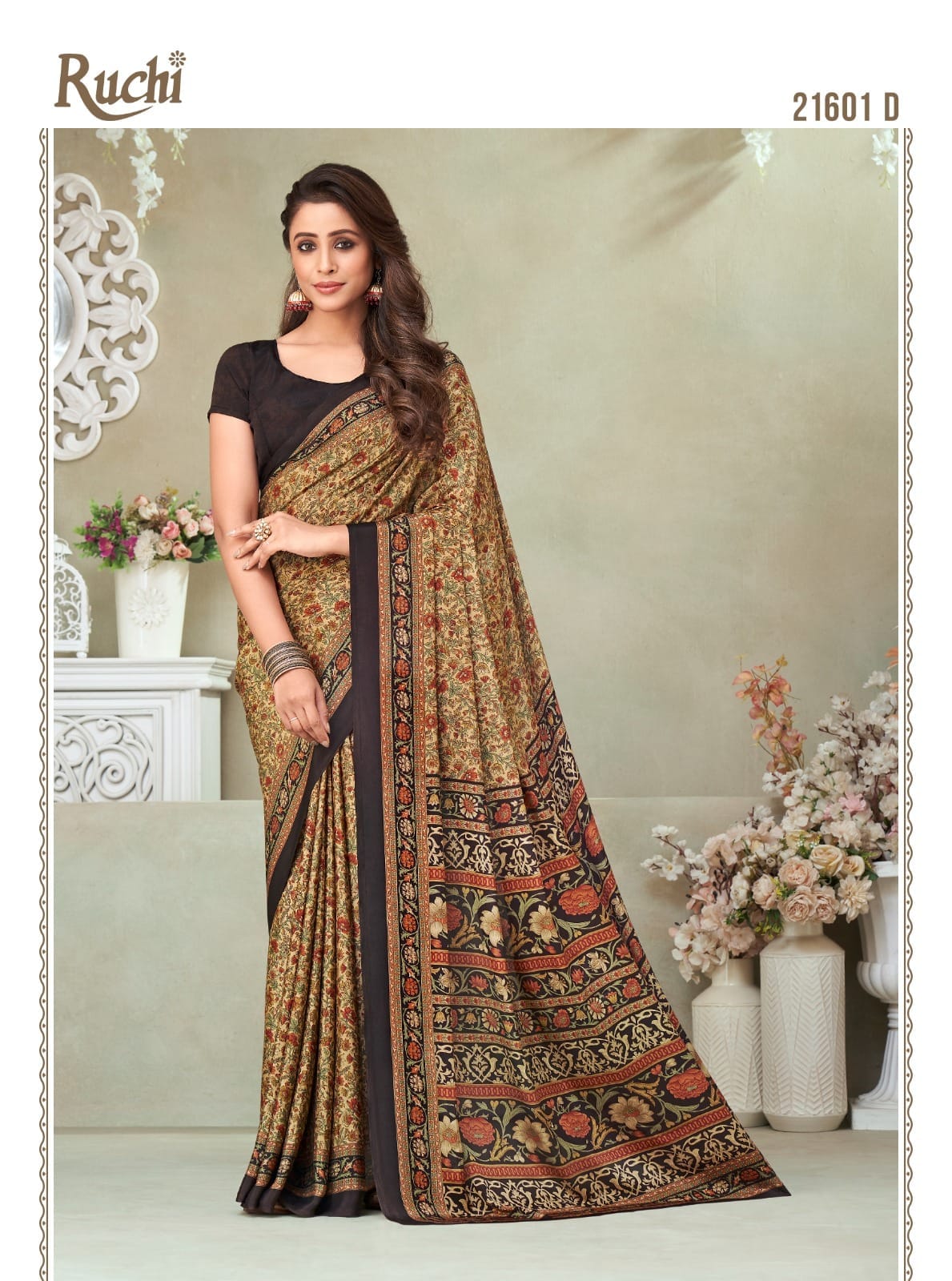 Beautiful Designer Ruchi Vivanta Crepe Silk Saree