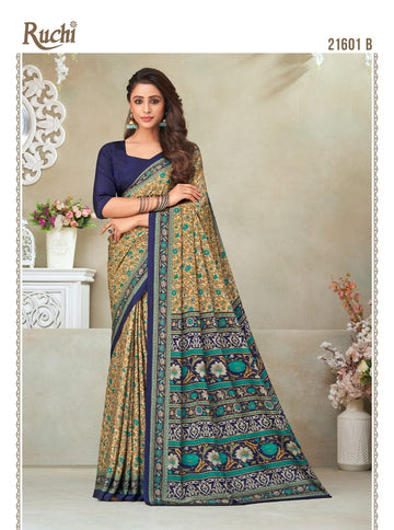 Beautiful Designer Ruchi Vivanta Crepe Silk Saree